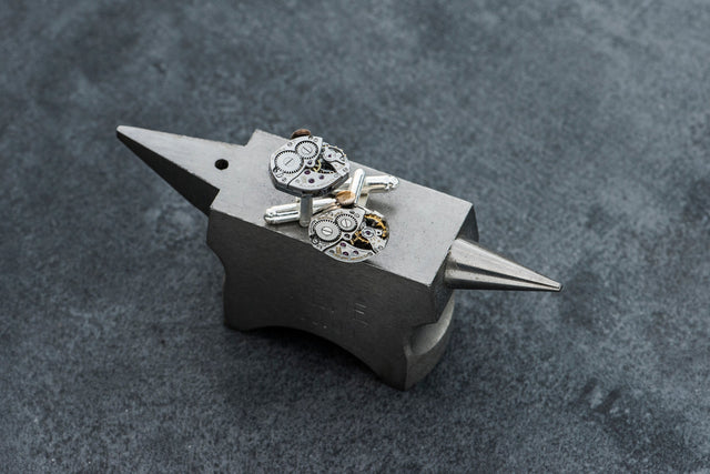 Handmade silver cufflinks