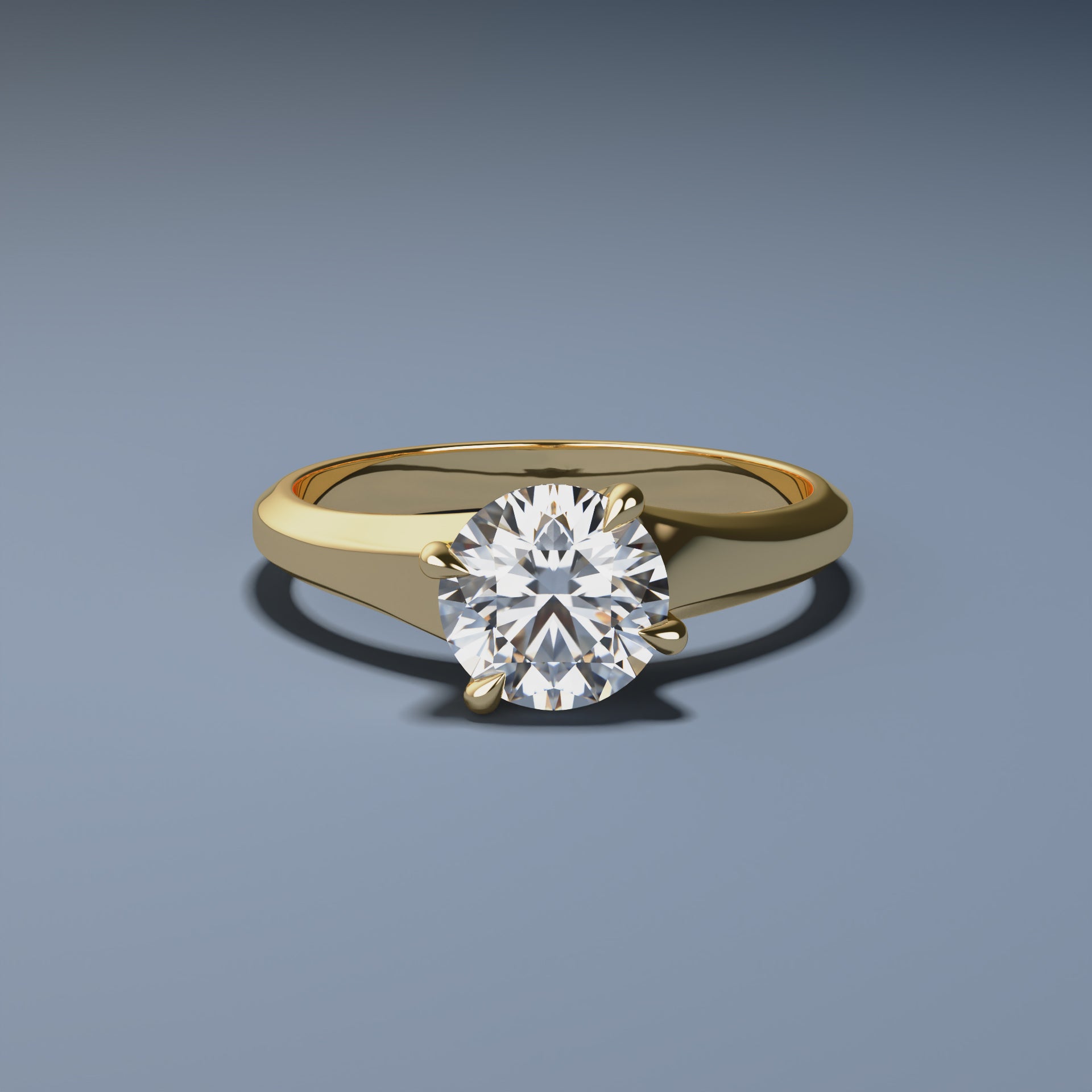 1ct Round Diamond Solitaire - WHIRL