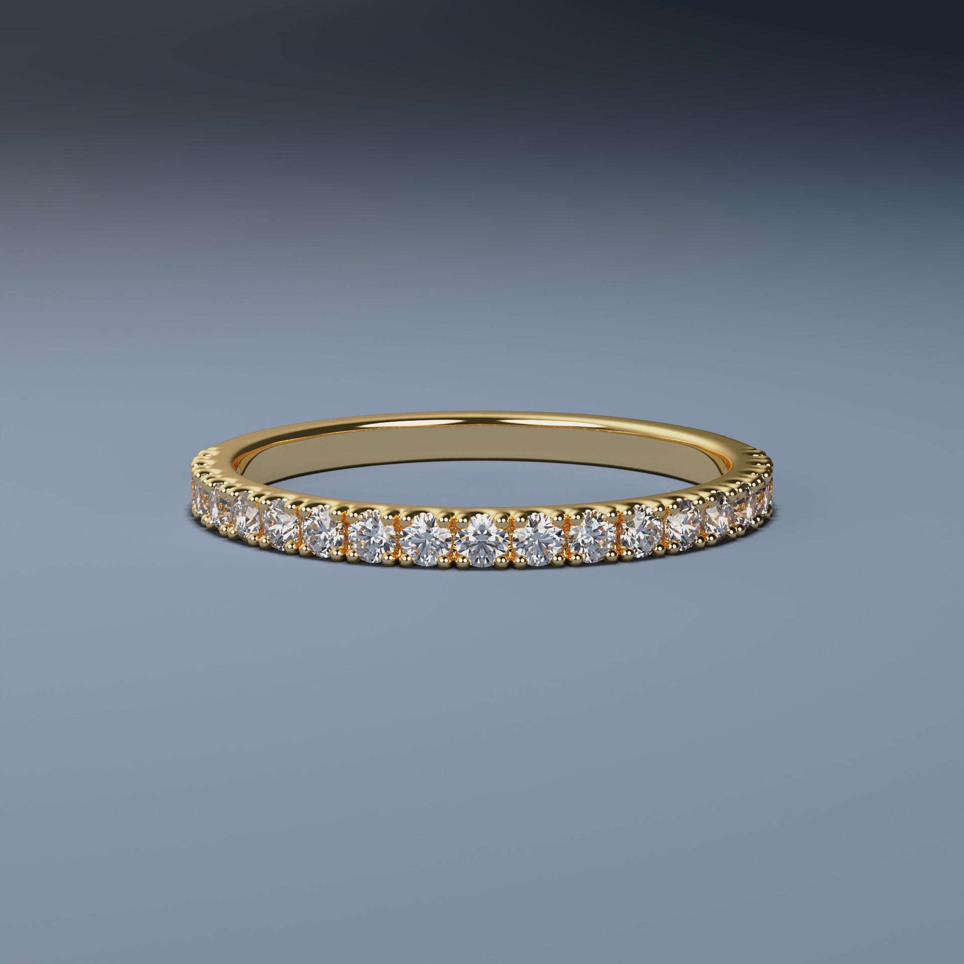 Diamond Wedding Band - RADIANCE (Flat)