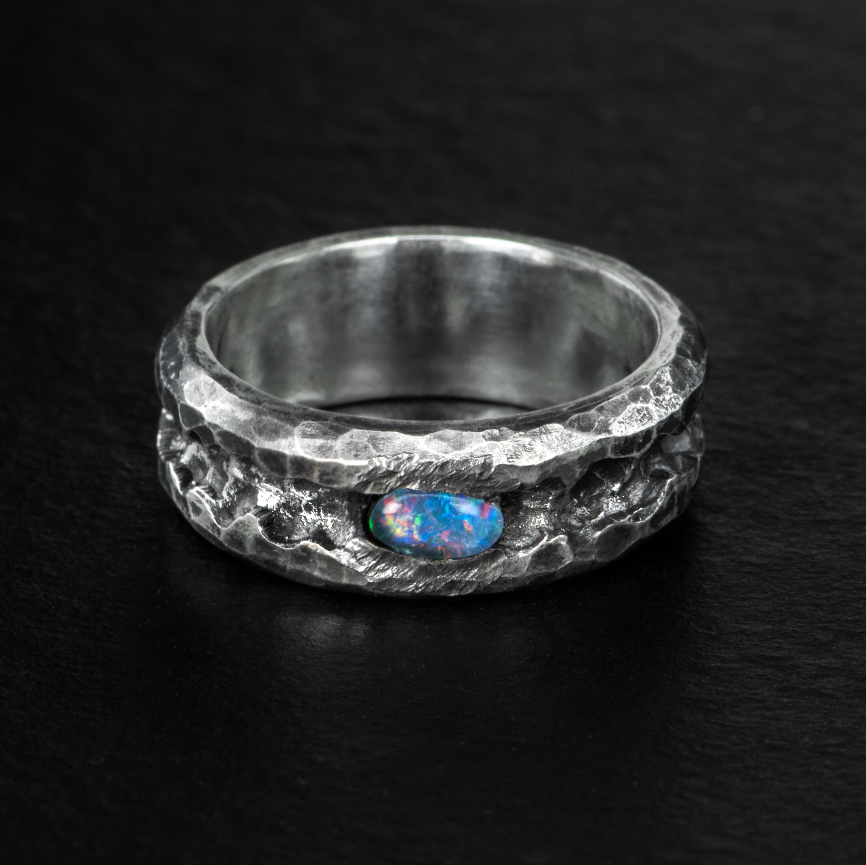 Opal Band Ring - RAINBOW RAVINE