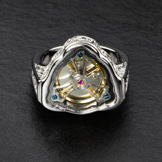 Silver Spinner Ring - CELESTIME - AHW Studio