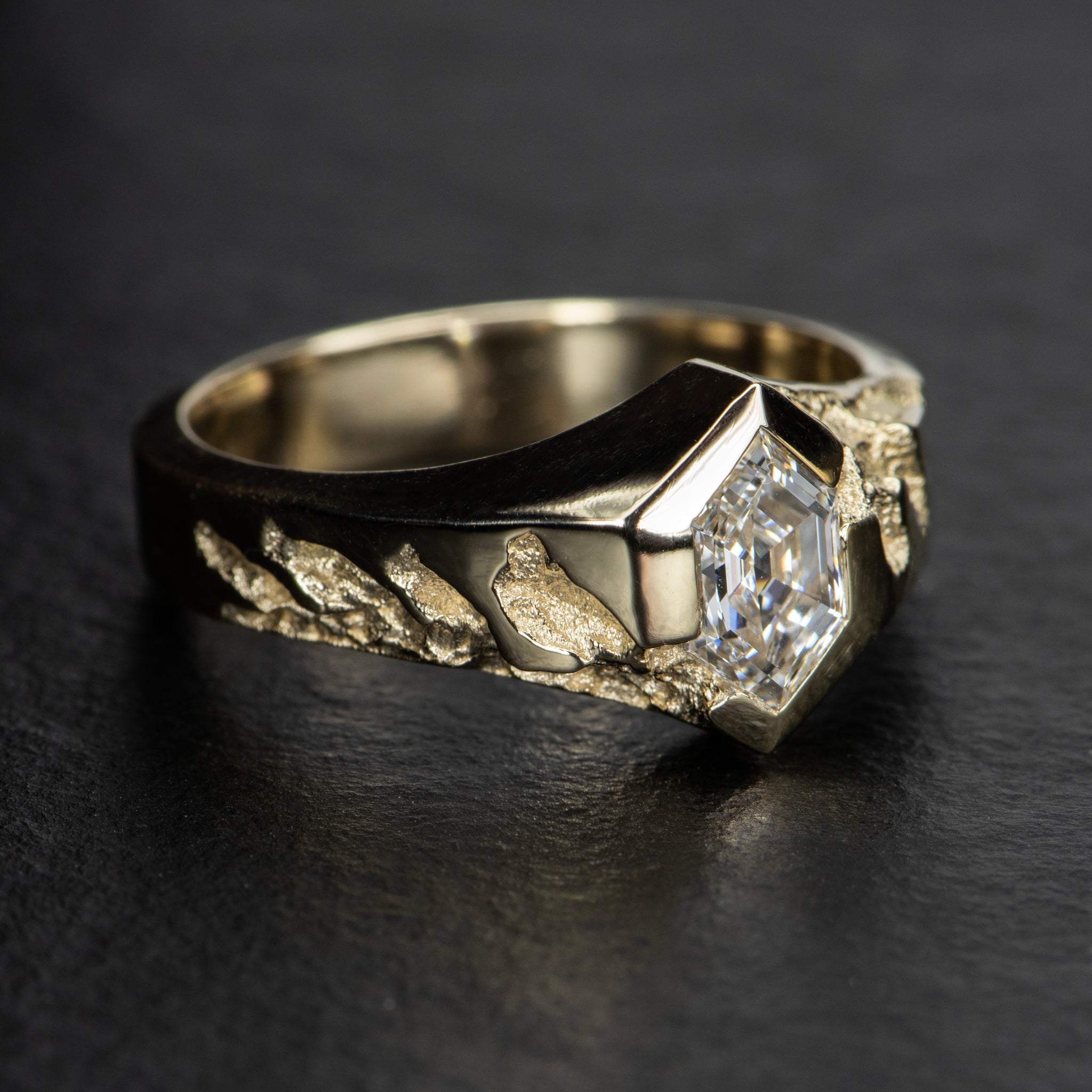 1ct Diamond Signet Ring - AEON - AHW Studio