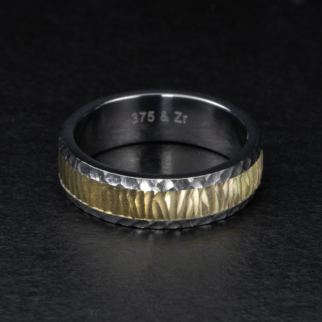 18K Grey Gold Band - INGOT