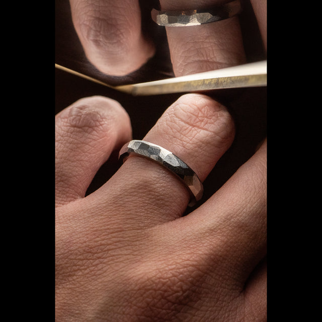 5mm Hammered Band - REFRACTION