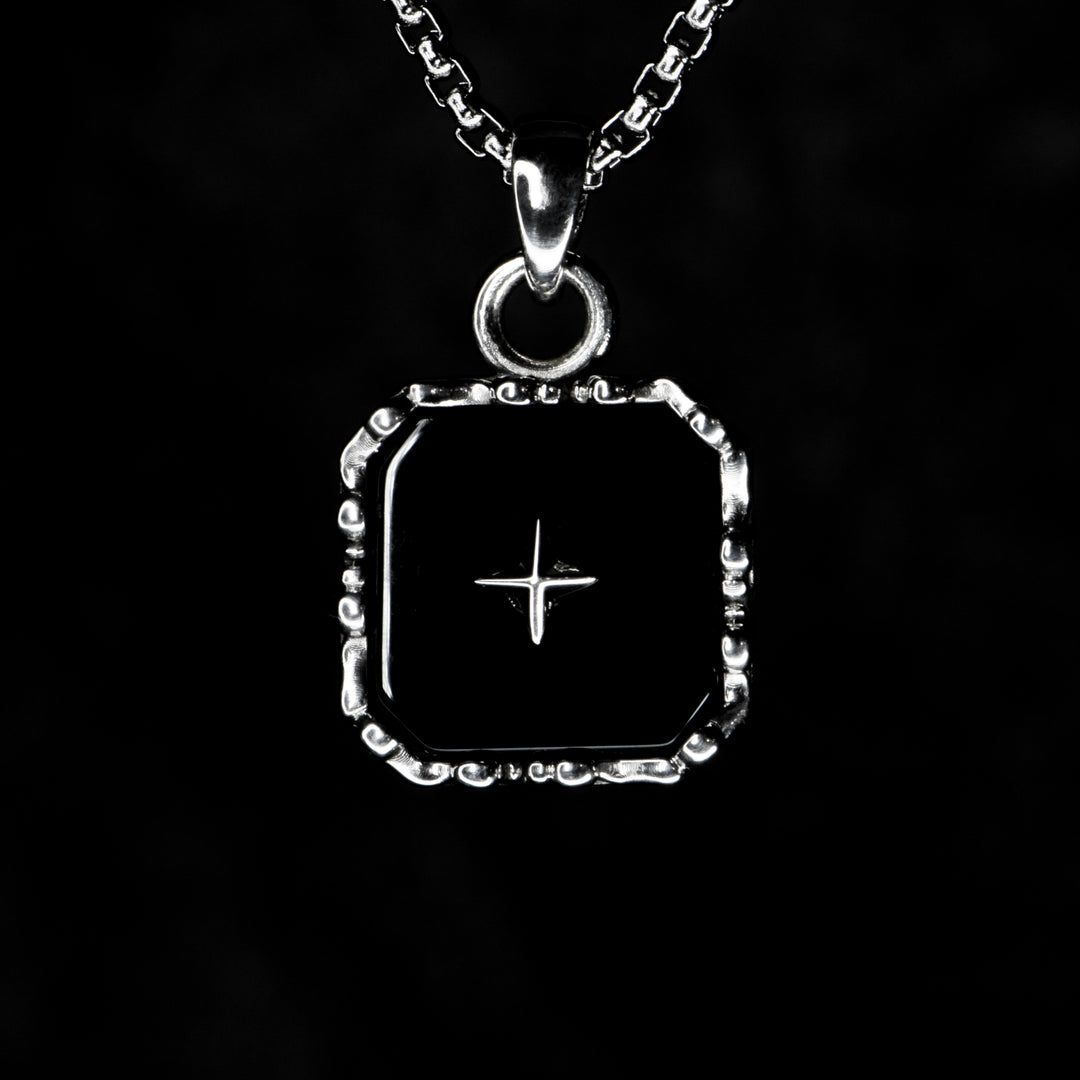Onyx Necklace - BLACK STAR - AHW Studio
