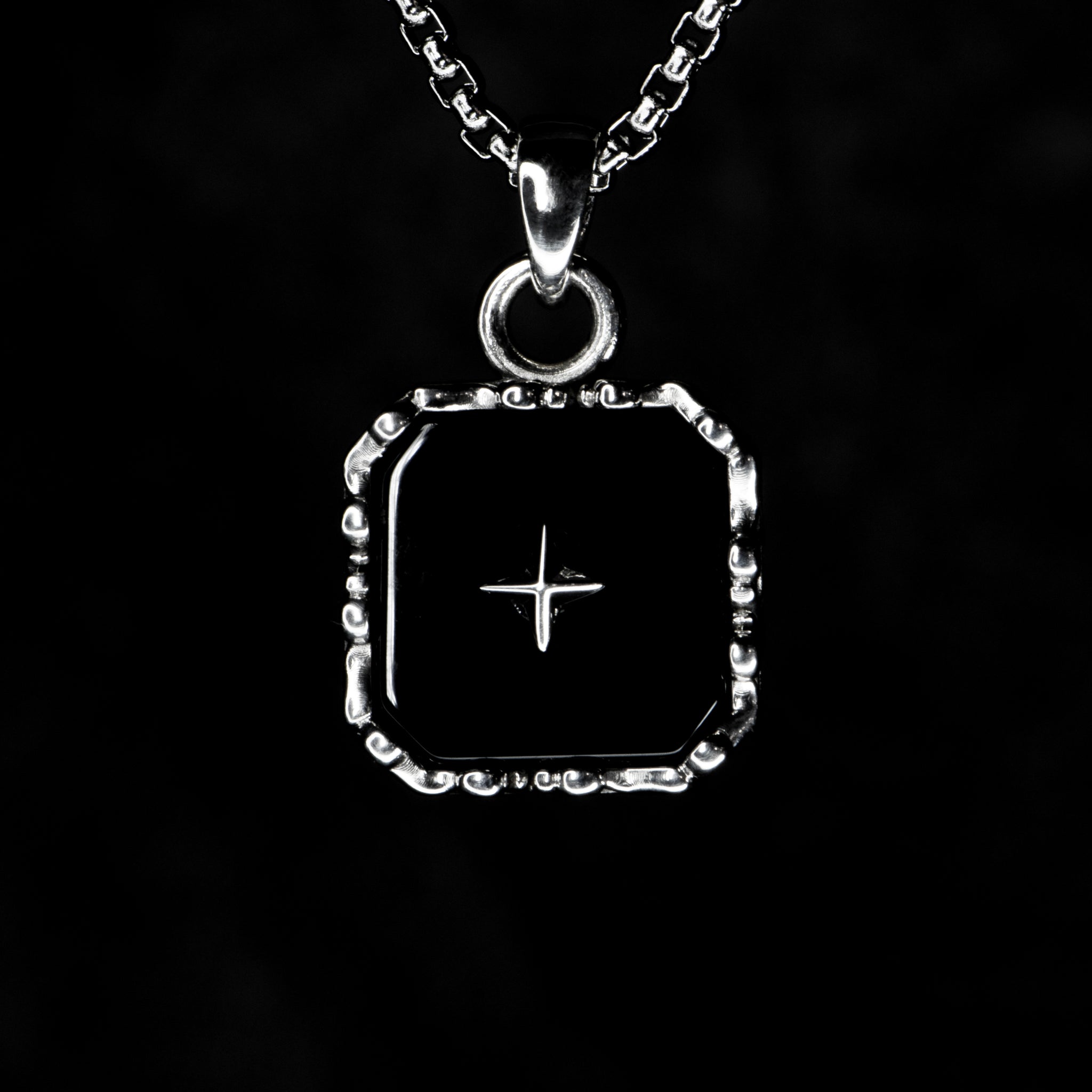 Onyx Necklace - BLACK STAR - AHW Studio