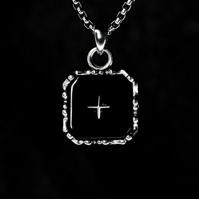 Onyx Necklace - BLACK STAR