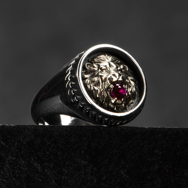 Lion Ruby Ring - CUSTODIAN - AHW Studio
