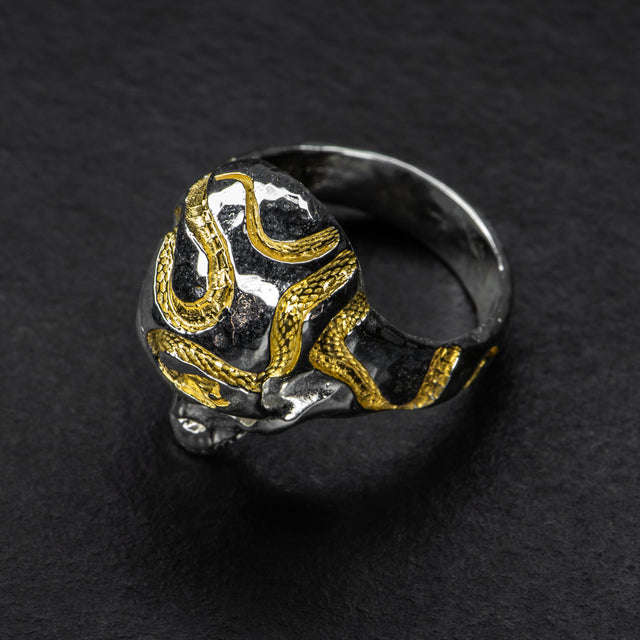 Skull Ring - OUROBOROS REX - AHW Studio