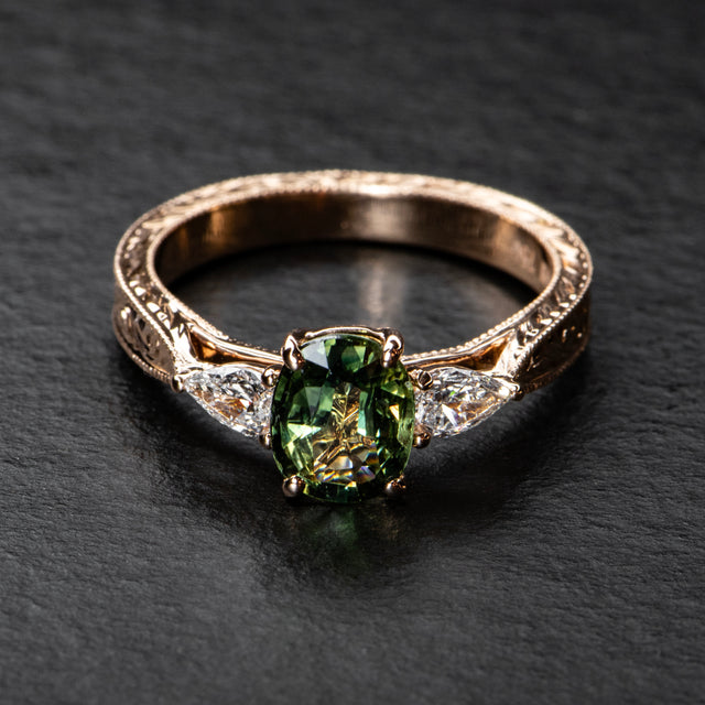 Parti Sapphire Engagement Ring - AURORA