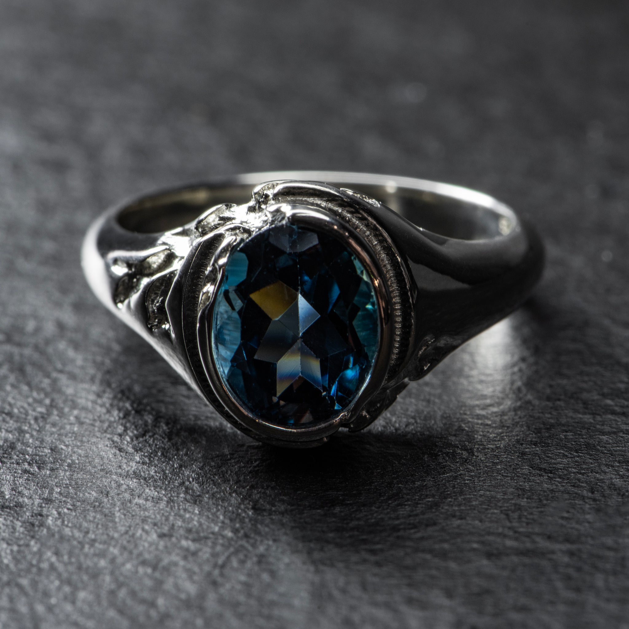 Topaz Signet Ring - QUASAR - AHW Studio