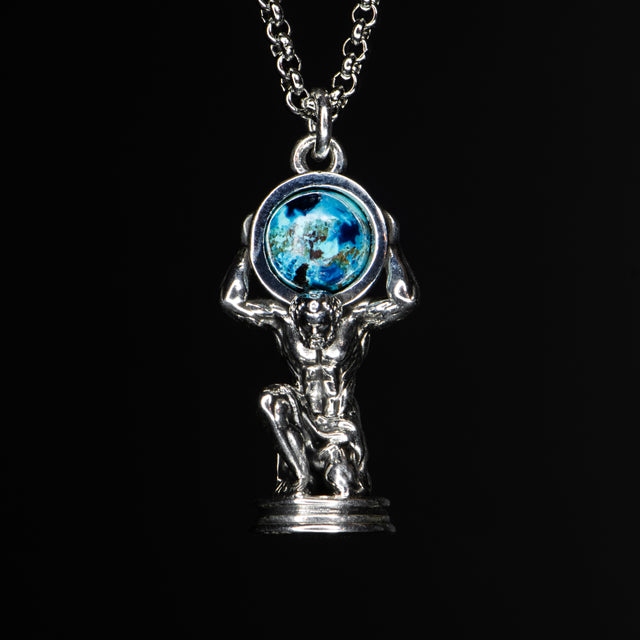 Silver Gemstone Pendant - ATLAS - AHW Studio