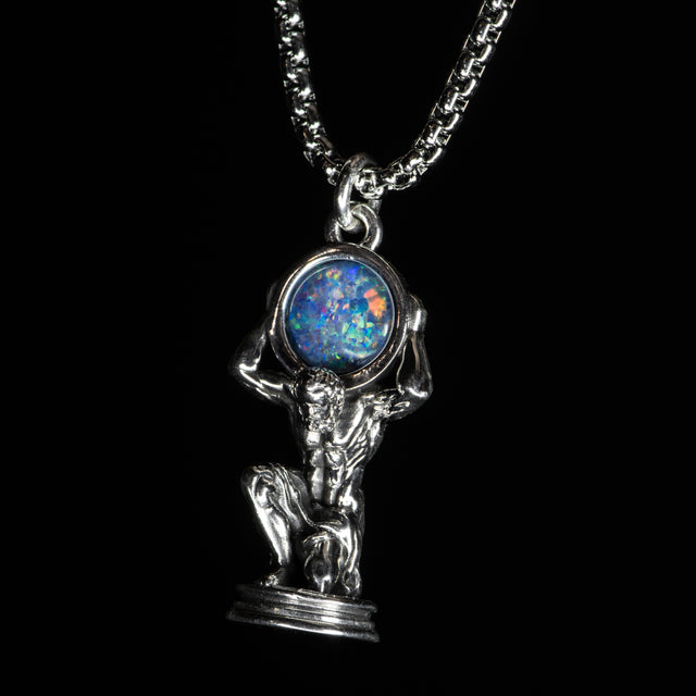 Silver Gemstone Pendant - ATLAS - AHW Studio