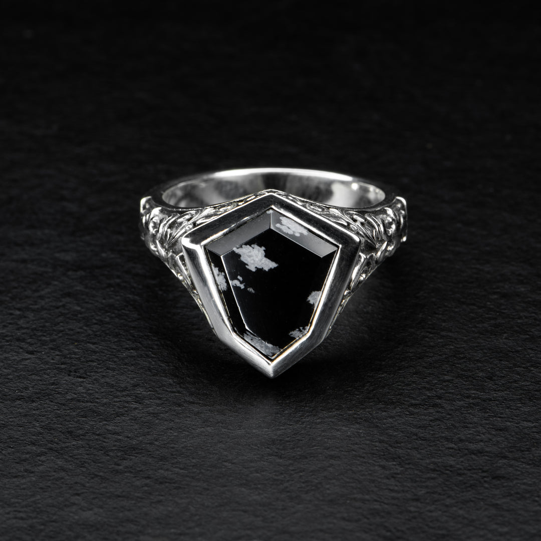 Obsidian Signet Ring - AEGIS - AHW Studio