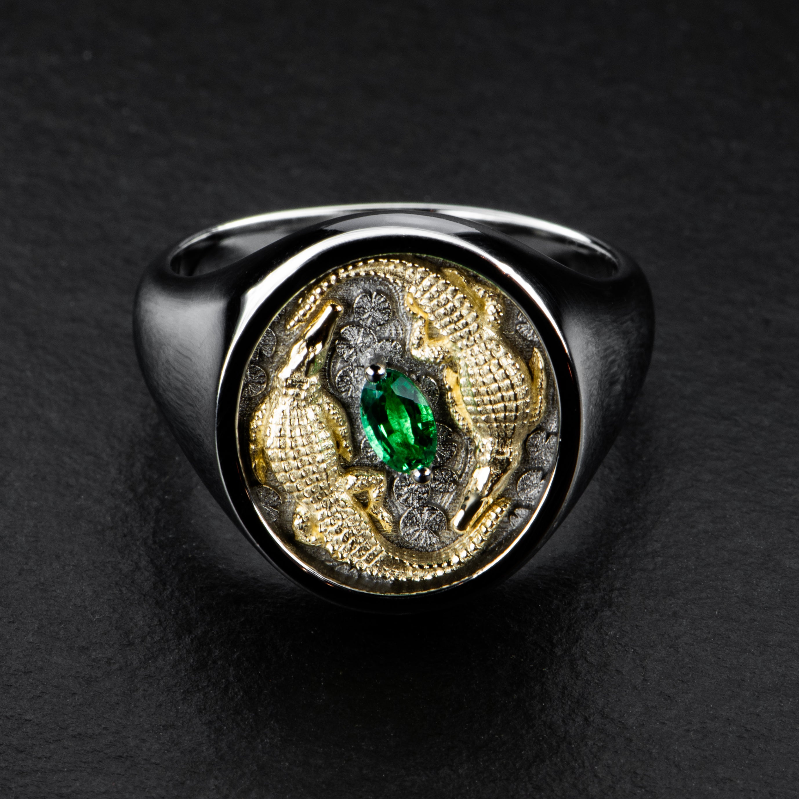 Emerald & Gold Ring - DELTA