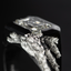 2ct Diamond Platinum Ring - INTERSTELLAR - AHW Studio